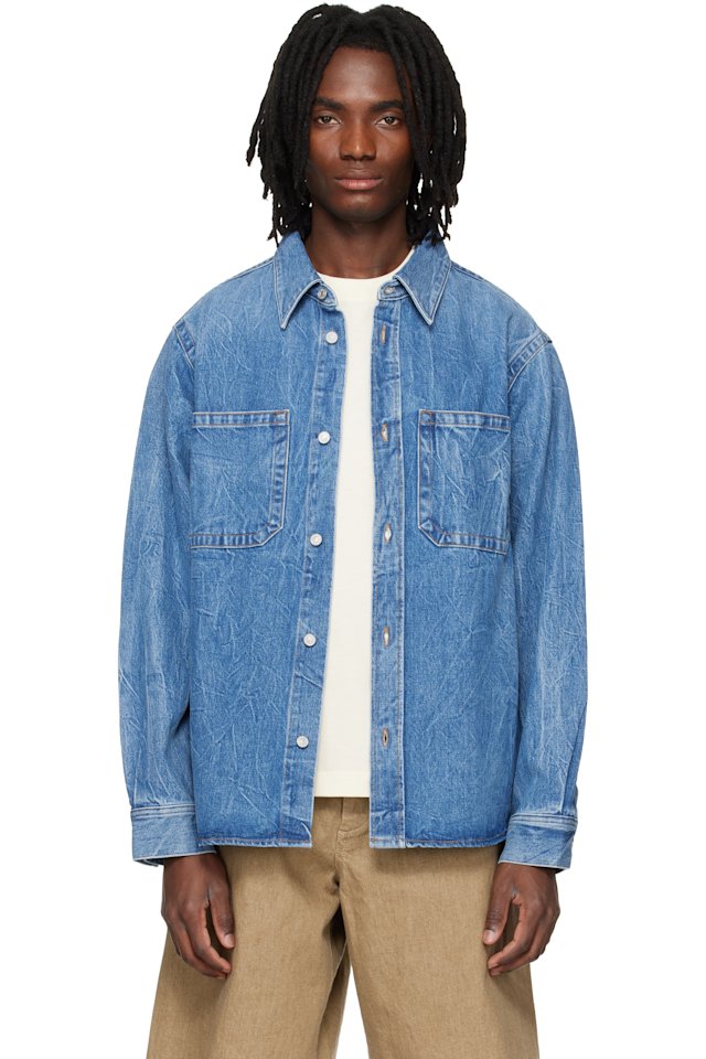 AGOLDE — Blue Craven Denim Shirt