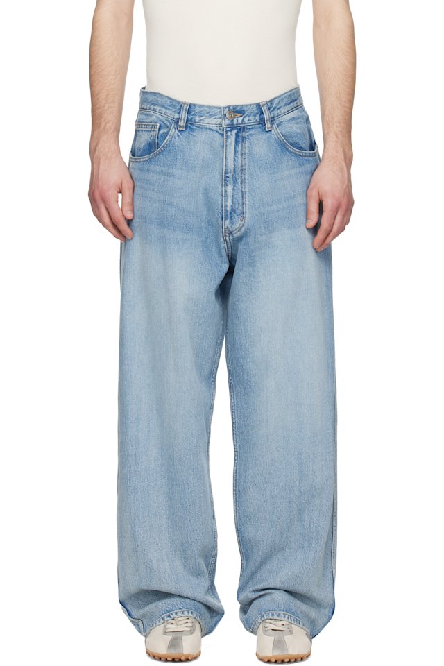 Solid Homme — Blue Semi-Flare Jeans