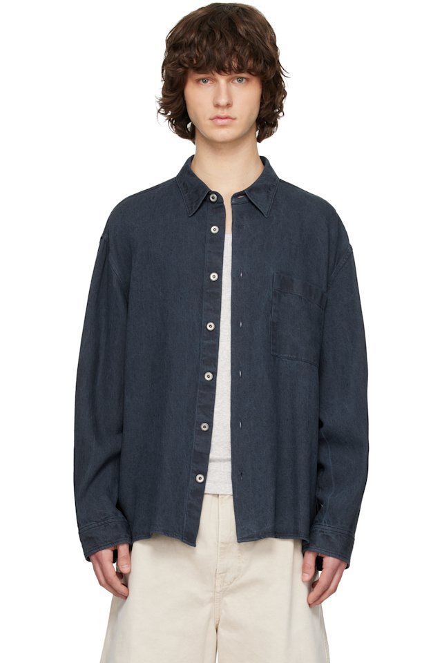 Solid Homme — Gray Faded Shirt