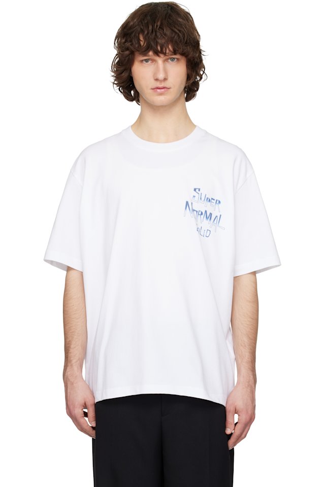 Solid Homme — White 'Common Object' T-shirt