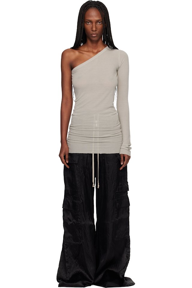 Rick Owens — Off-White Temple Ziggy Minidress