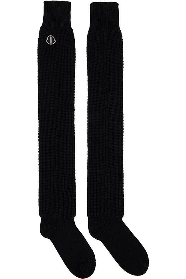 Rick Owens — Moncler + Rick Owens Black Hiking Socks