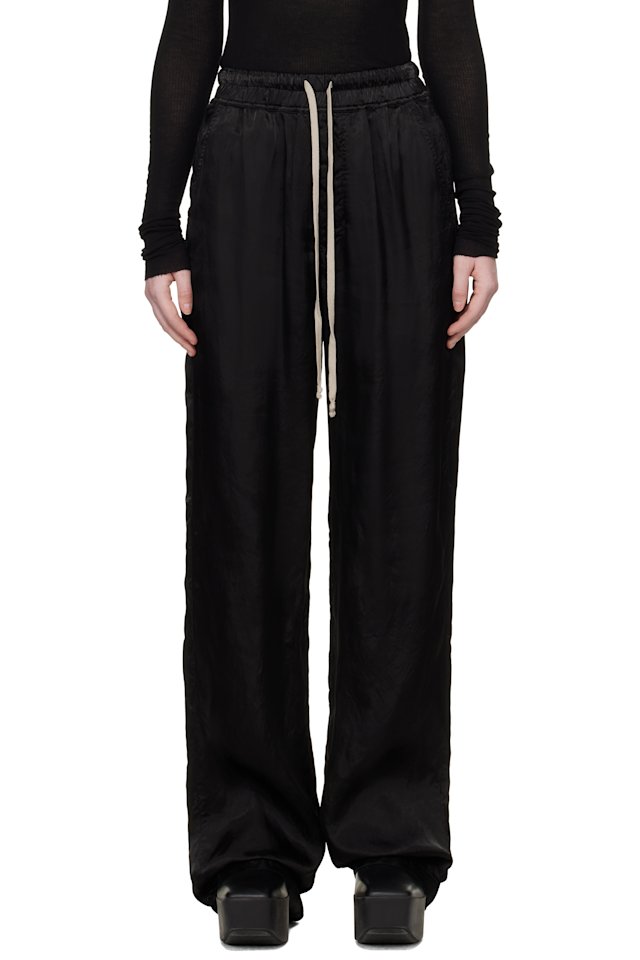 Rick Owens — Black Temple Dietrich Drawstring Lounge Pants