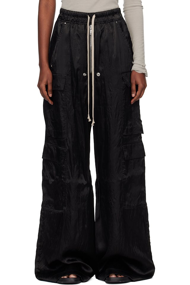 Rick Owens — Black Temple Cargobelas Cargo Pants