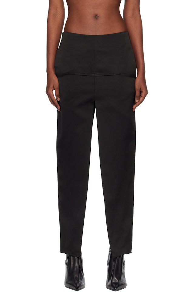 Rick Owens — Black Temple Sliced Midi Skirt