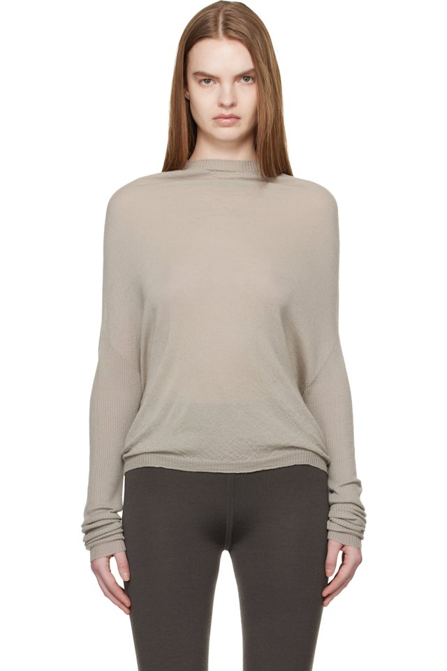 Rick Owens — Off-White Temple Crater Knit Sweater
