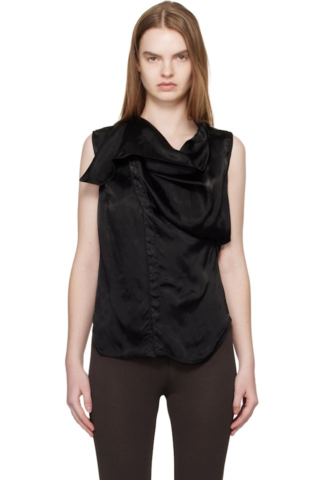 Rick Owens — Black Temple SL Island Blouse