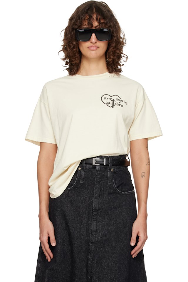WILLY CHAVARRIA — Off-White 'Keep Praying Bitches' Easy T-shirt