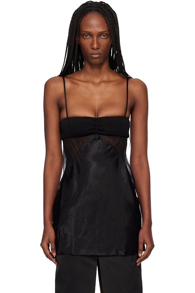 Rick Owens — Black Temple Combo Slip Top