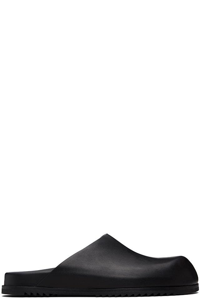 Rick Owens — Black Temple Mule Granola Loafers