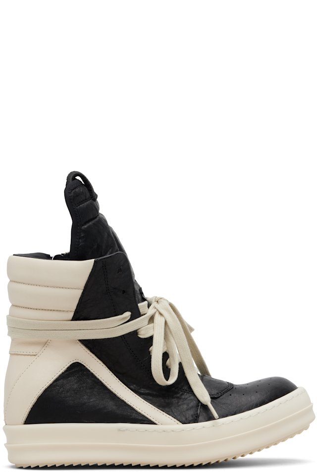 Rick Owens — Black Temple Geobasket Sneakers