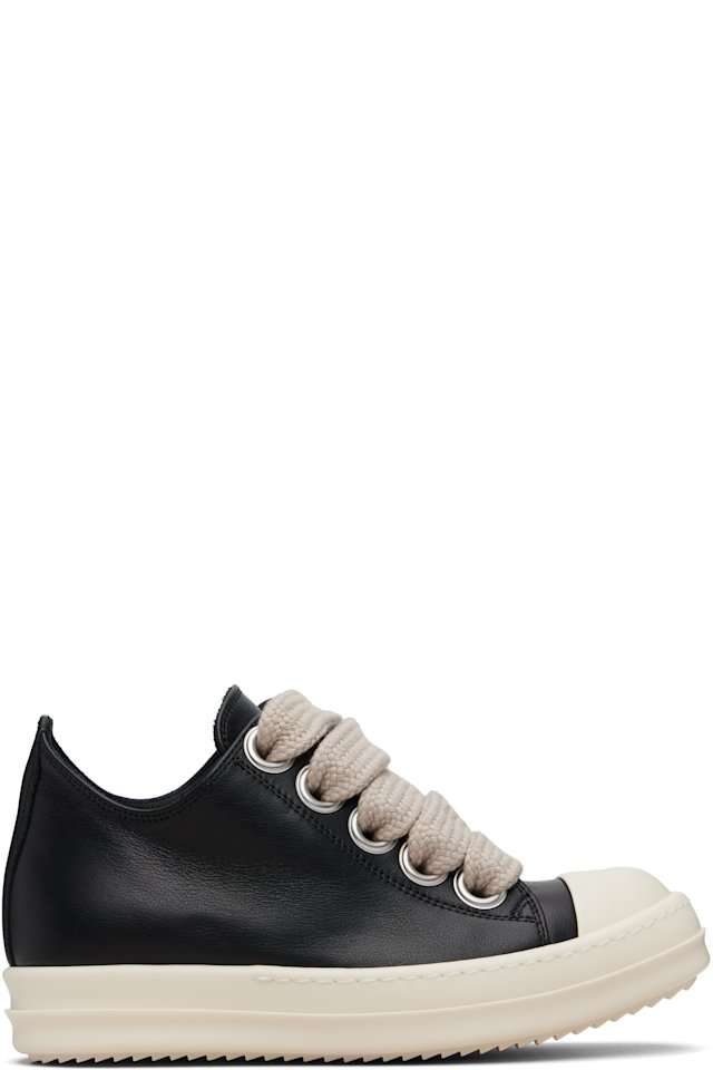 Rick Owens — Black Temple Jumbolace Low Sneakers