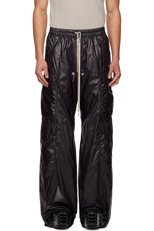 Rick Owens — Black Temple Cargobelas Cargo Pants
