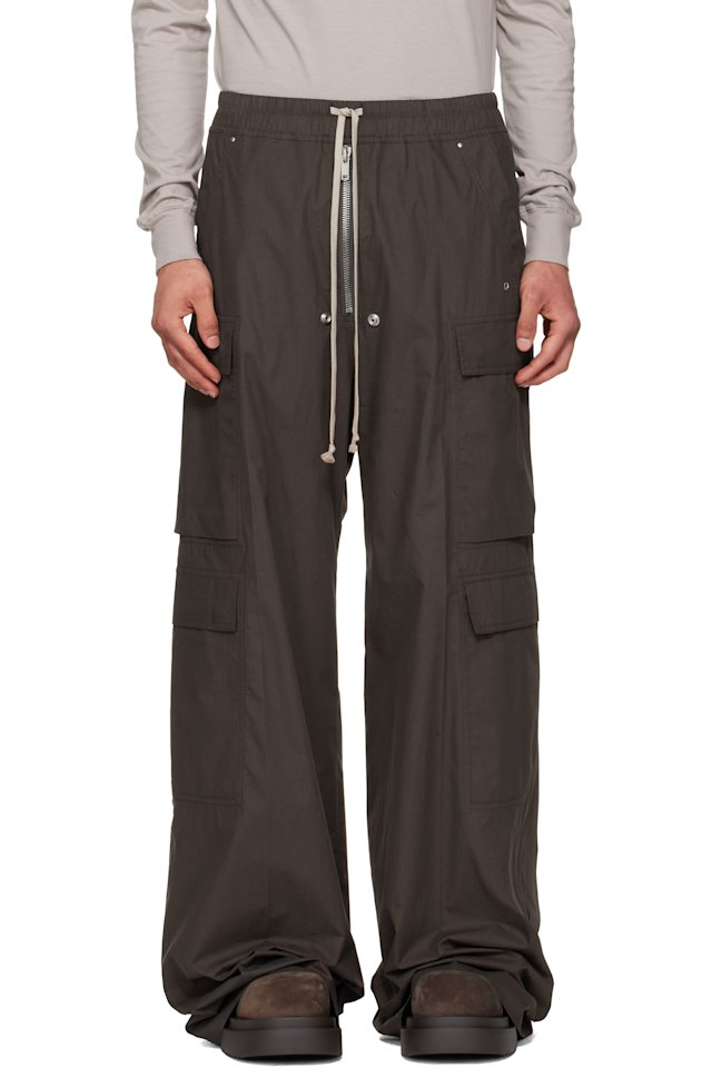 Rick Owens — Gray Temple Cargobelas Cargo Pants
