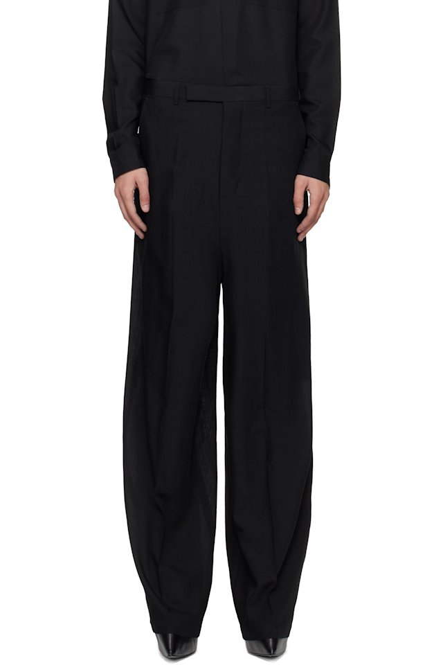Rick Owens — Black Temple Tailored Firbanks Trousers