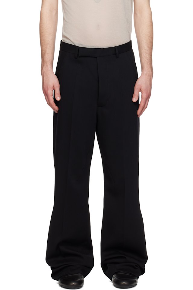 Rick Owens — Black Temple Tailored Geth Trousers