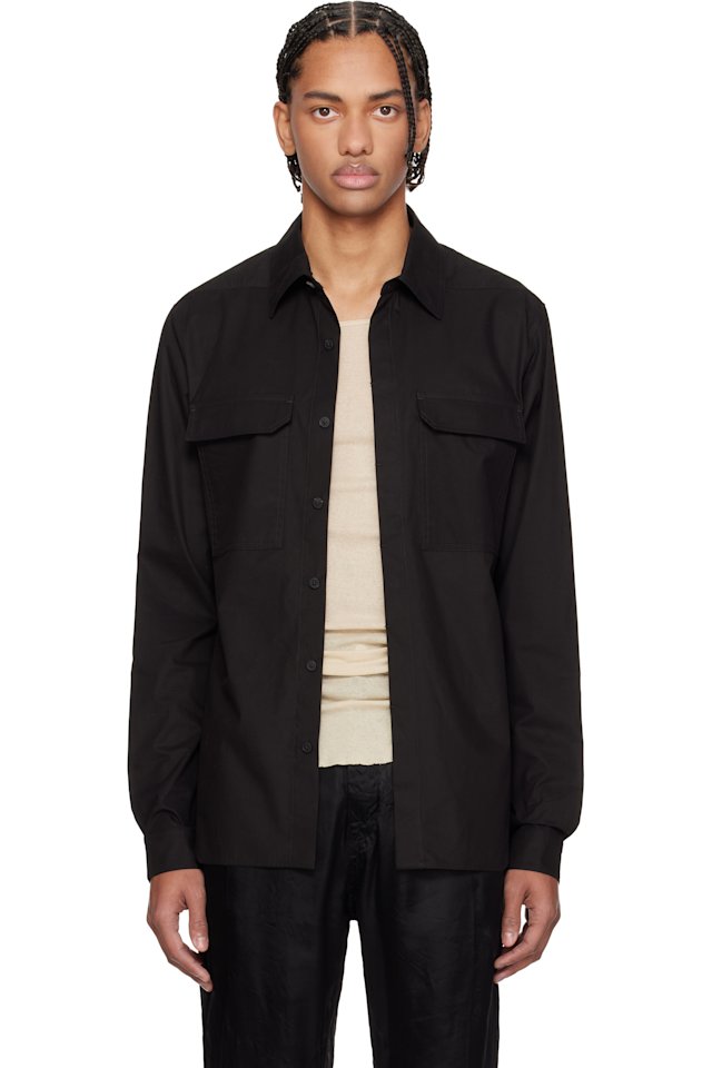 Rick Owens — Black Temple Work Shirt