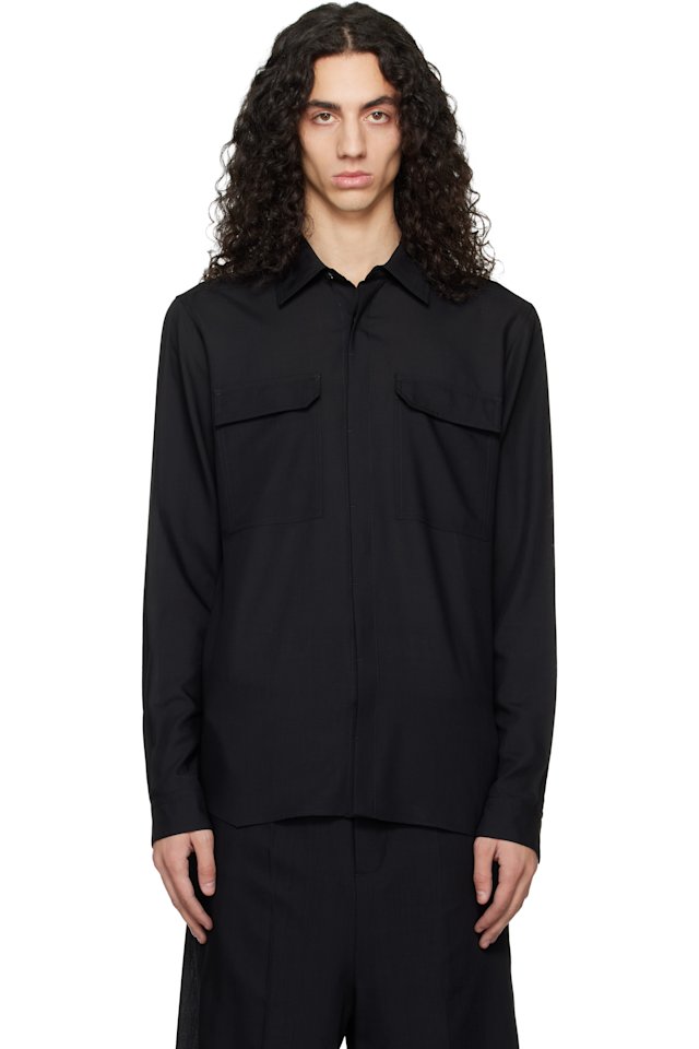 Rick Owens — Black Temple Work Shirt