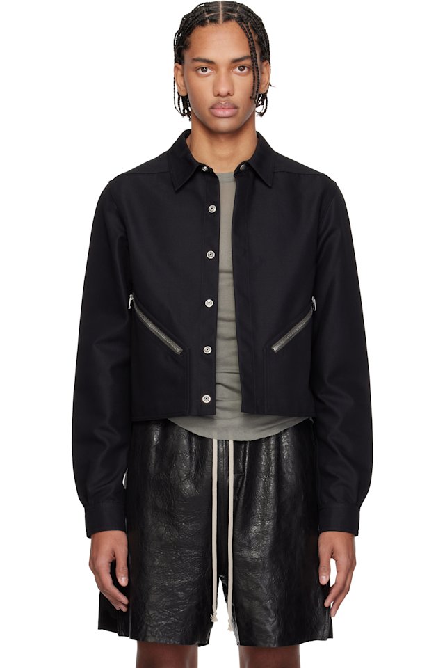 Rick Owens — Black Temple Tour Alice Shirt