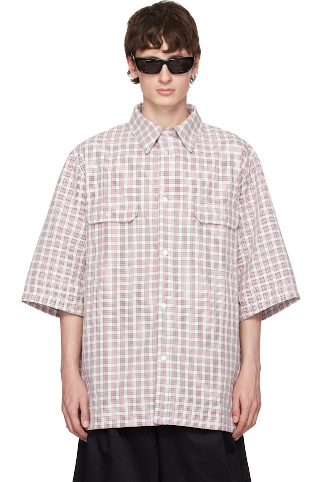 WILLY CHAVARRIA — White & Red S/S Corcoran Shirt