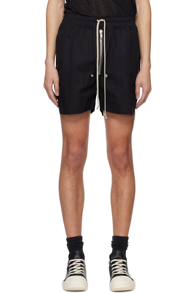 Rick Owens — Black Temple Bela Boxer Shorts