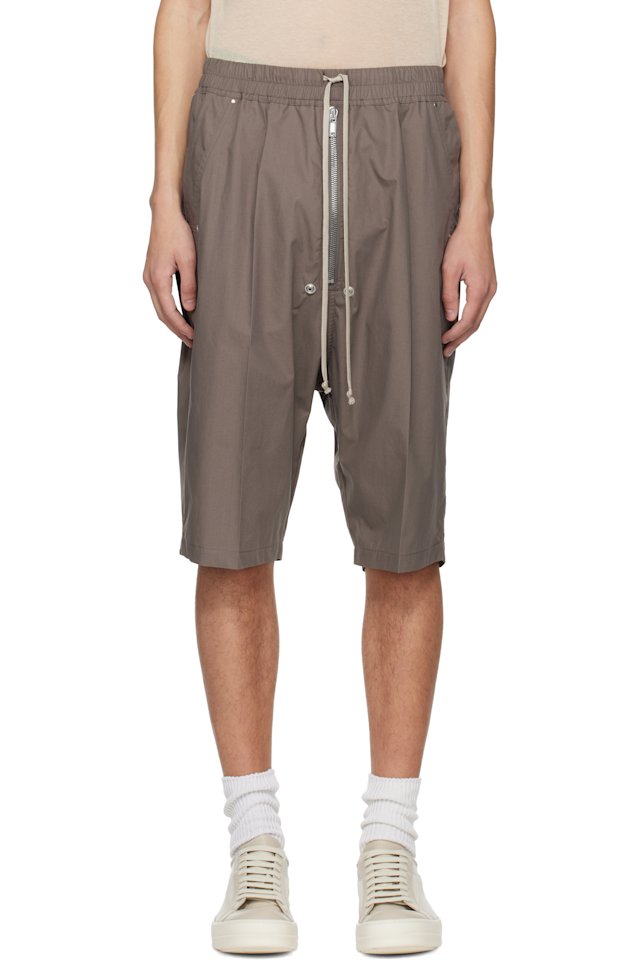 Rick Owens — Gray Temple Bela Pods Shorts