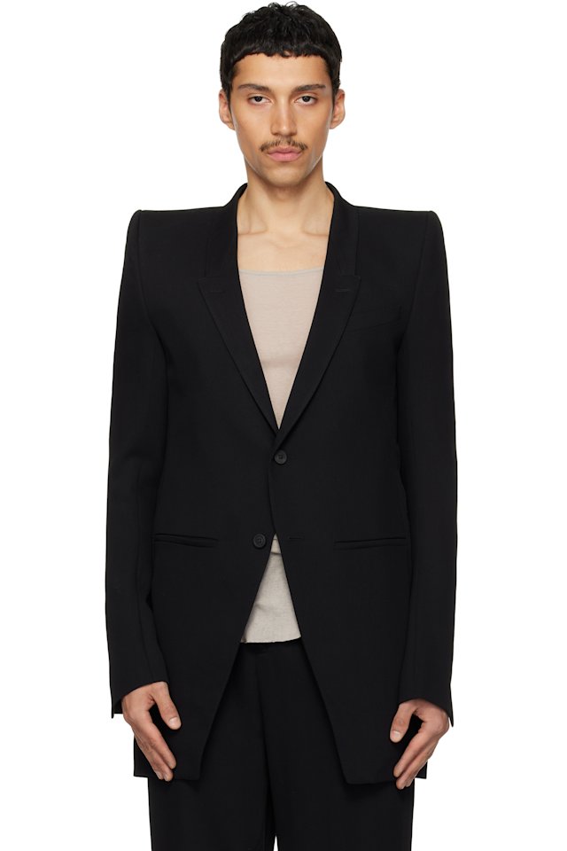 Rick Owens — Black Temple Larry Neue Blazer