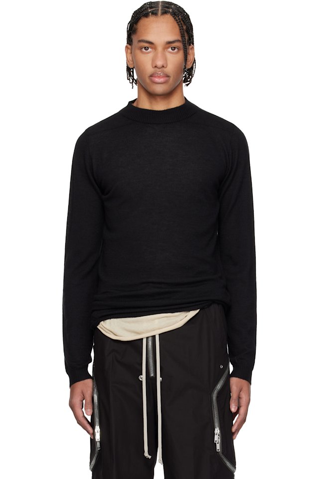 Rick Owens — Black Temple Level Lupetto Sweater