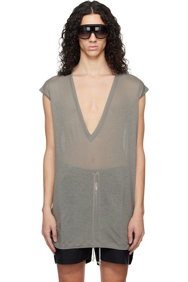 Rick Owens — Gray Temple Dylan T-shirt