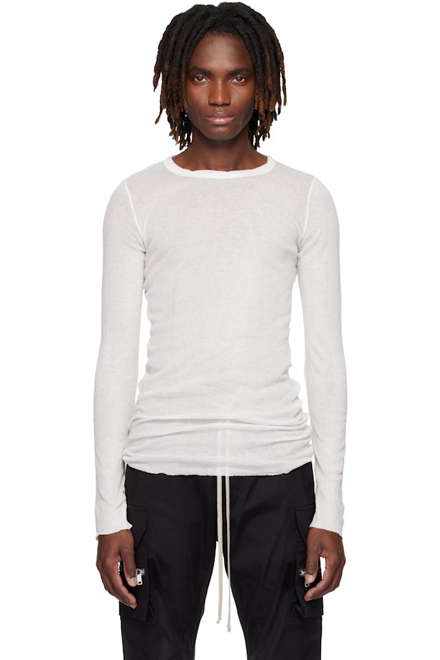 Rick Owens — Off-White Temple Rib LS T-shirt