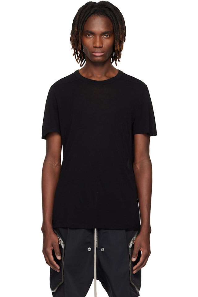Rick Owens — Black Temple Short Level T-shirt