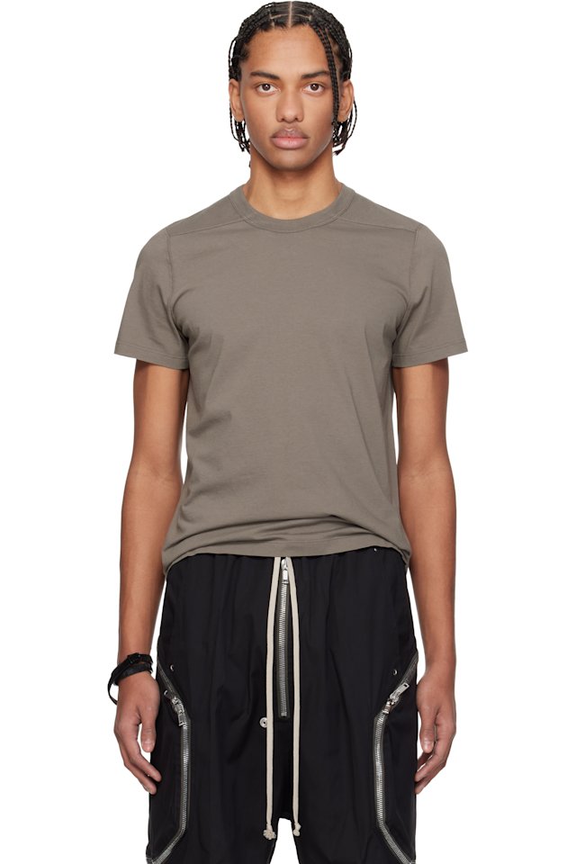 Rick Owens — Gray Temple Short Level T-shirt