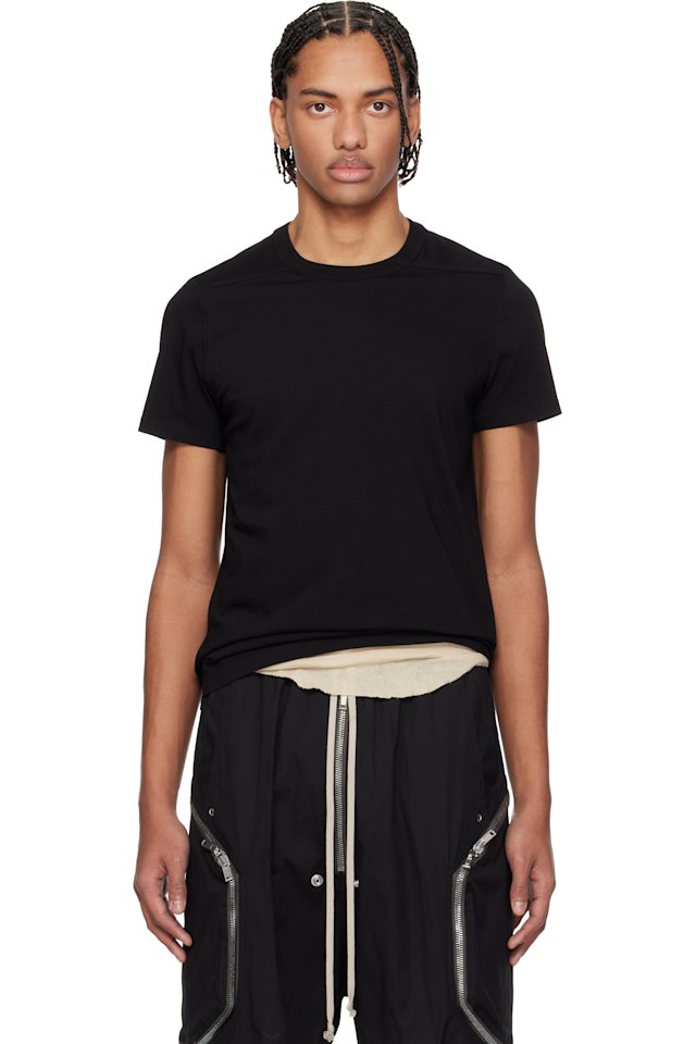 Rick Owens — Black Temple Short Level T-shirt
