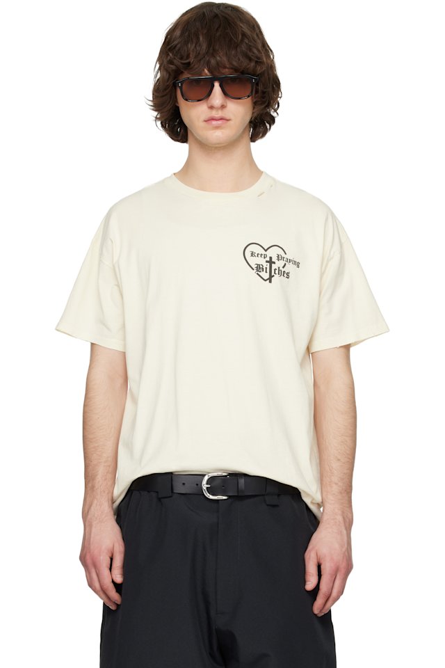 WILLY CHAVARRIA — Off-White 'Keep Praying Bitches' Easy T-shirt
