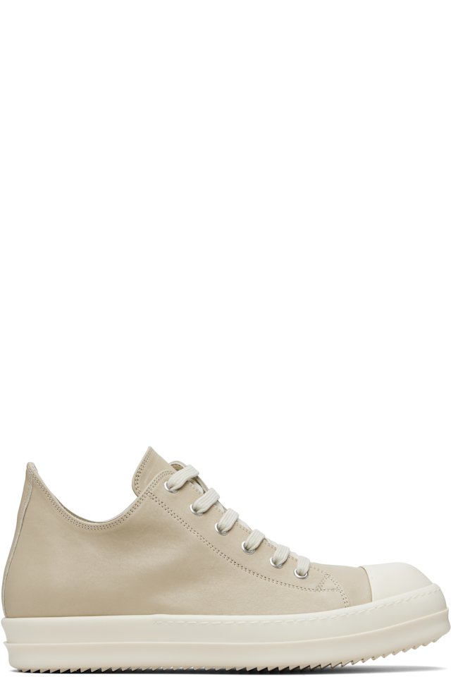 Rick Owens — Off-White Temple Low Sneaks Sneakers