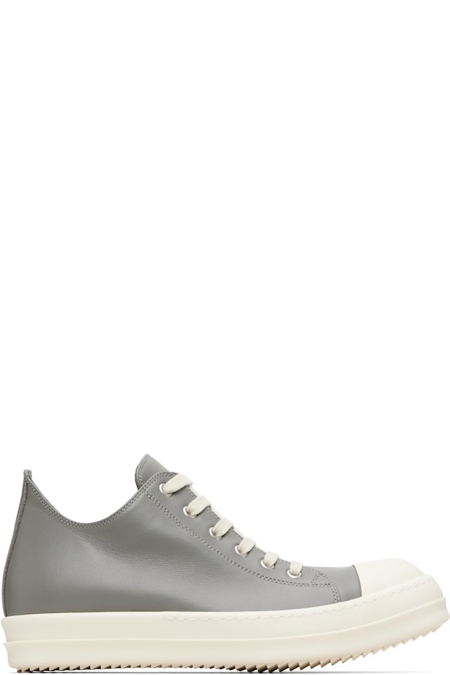 Rick Owens — Gray Temple Low Sneakers