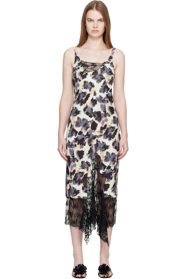 Collina Strada — Multicolor Anemone Midi Dress