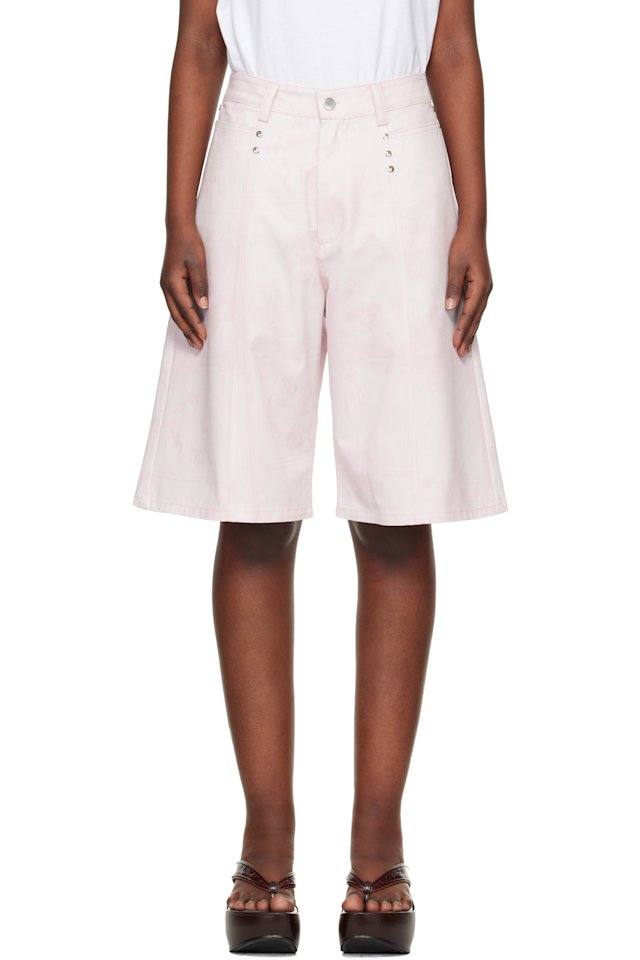 Collina Strada — Pink Picnic Chason Shorts