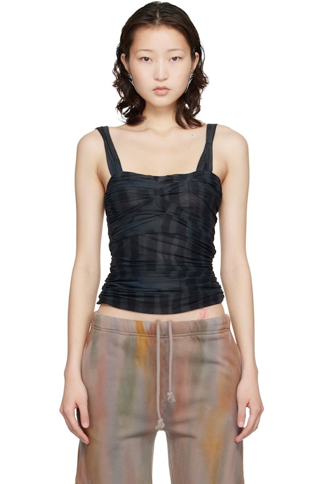Collina Strada — Black Nettle Tank Top