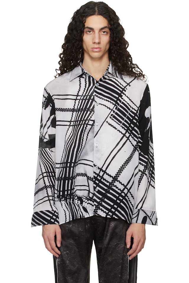 Serapis — Black & White Clothing Facilities Silk Shirt