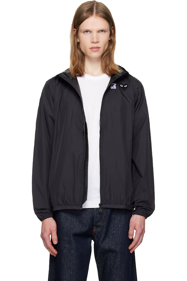 COMME des GARÇONS PLAY — Black K-Way Edition Full Zip Jacket