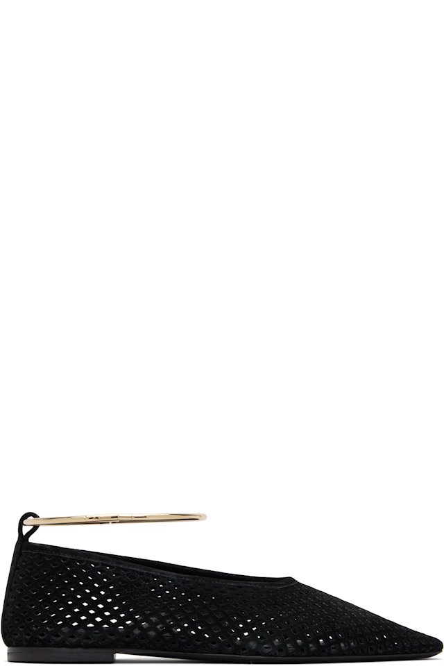 Jil Sander — Black Ring Ballerina Flats