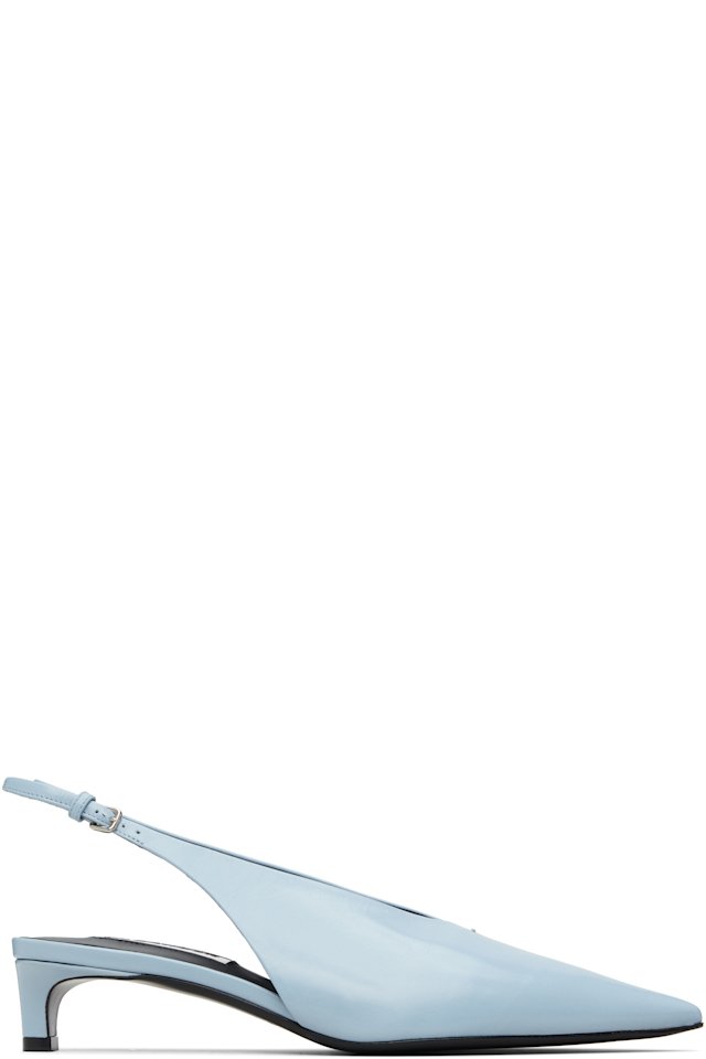 Jil Sander — Blue Slingback Heels