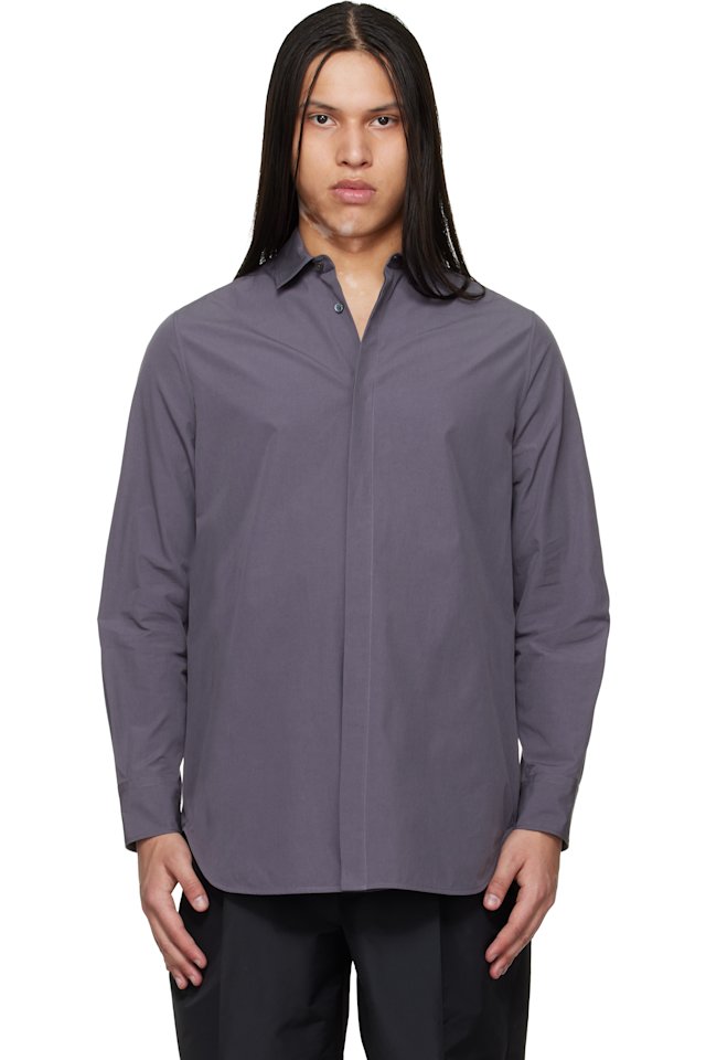 Jil Sander — Gray Open Back Shirt