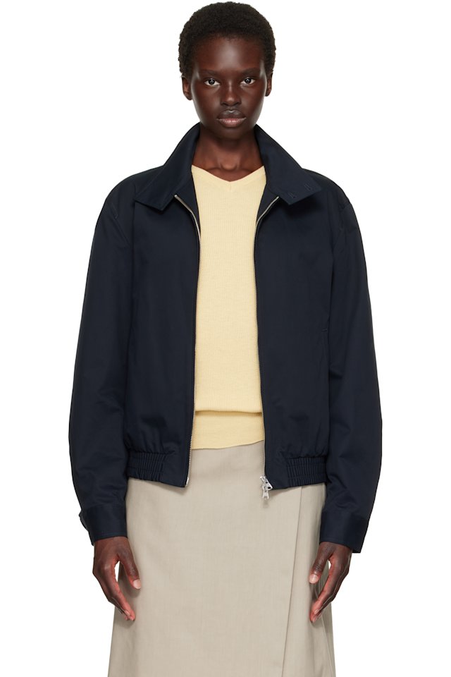 TONYWACK — Navy High Density Cotton Harrington Jacket