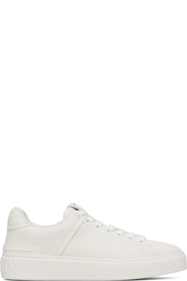 BALMAIN — White B-Court Sneakers