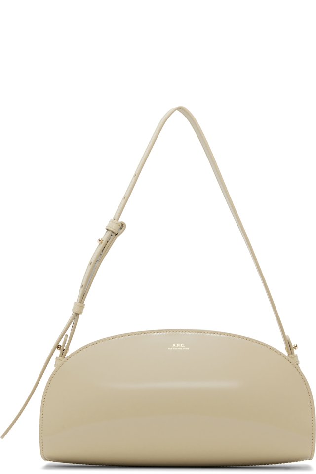 A.P.C. — Off-White Demi-Lune Shoulder Bag