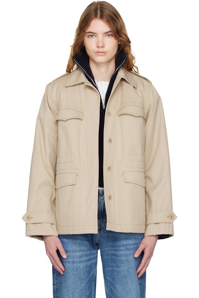 A.P.C. — Beige Belted Jacket