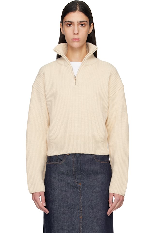 A.P.C. — Off-White Wide-Rib Sweater