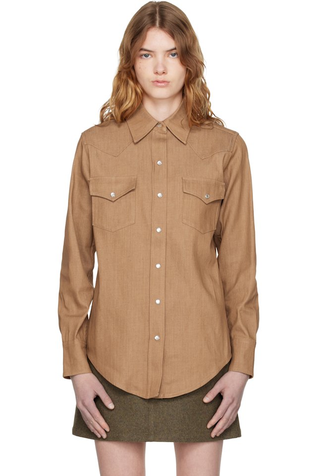 A.P.C. — Brown Western Shirt